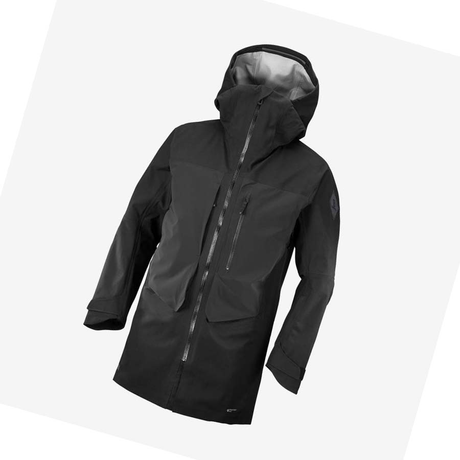 Chaquetas De Esquí Salomon STANCE 3L LONG Hombre Negros | MX 3343DFM